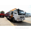 Dongfeng wreker รถบรรทุกหัวลากรถบรรทุกย้อนกลับเตียงทำลาย